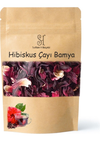 Hibiskus Çayı Bamya Çiçeği Mekke Gülü %100 Doğal 115 gr