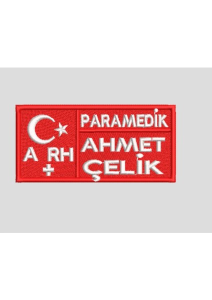 Paramedik Nakış Isimlik 9/4 cm