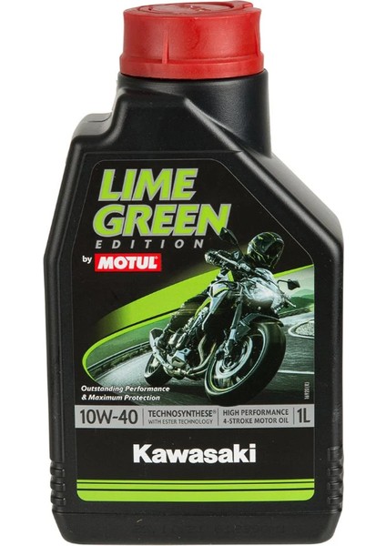 Motul Kawasaki Lime Green Edition 10W40 1 Litre Motor Yağı