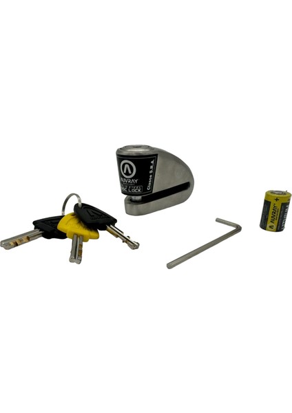 Auvray B-Lock 10 Çelik Alarmlı Disk Kilidi 10 Mm. 120 Db.