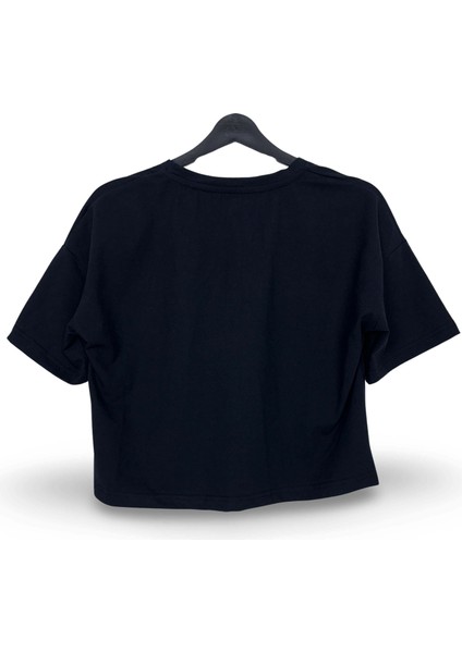 Şeker Kız Candy Baskılı Oversize Crop Tişört fiyatları