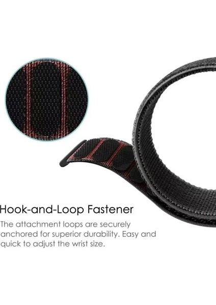 Huawei Watch Fit 3 Uyumlu Kordon Nylon Örgülü Hasır Desen Esnek Spor Kayış