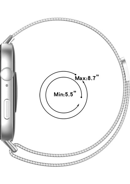 Huawei Watch Fit 3 Uyumlu Kordon Paslanmaz Çelik Metal Bükülmeye Dayanıklı Manyetik Klips Saat Kayış fırsatları
