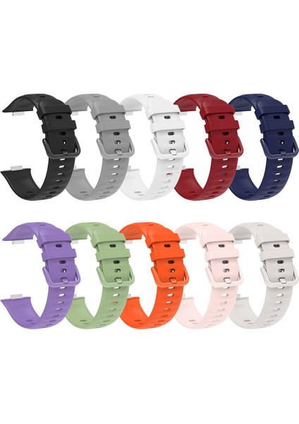 Huawei Watch Fit 3 Uyumlu Kordon Klasik Tokalı Yumuşak Esnek Spor Silikon Saat Kayışı indirimleri