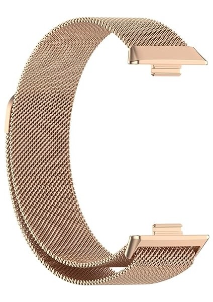 Huawei Watch Fit 3 Uyumlu Kordon Paslanmaz Çelik Metal Bükülmeye Dayanıklı Manyetik Klips Saat Kayış