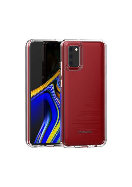 Samsung Galaxy A02S Tam Koruma Sağlayan Sert ve Şeffaf Coss Premium Silikon Kılıf
