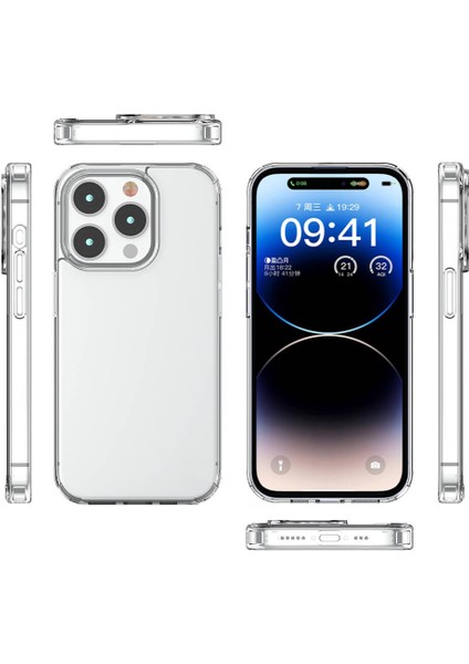 Huawei P40 Lite E Tam Koruma Sağlayan Sert ve Şeffaf Coss Premium Silikon Kılıf