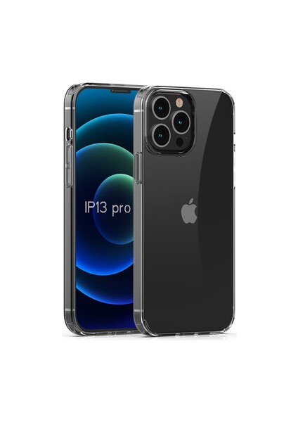 iPhone 13 Pro Max Tam Koruma Sağlayan Sert ve Şeffaf Coss Premium Silikon Kılıf