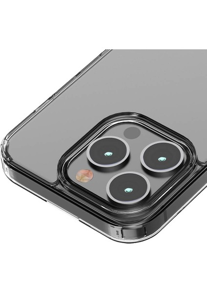 iPhone 13 Pro Max Tam Koruma Sağlayan Sert ve Şeffaf Coss Premium Silikon Kılıf