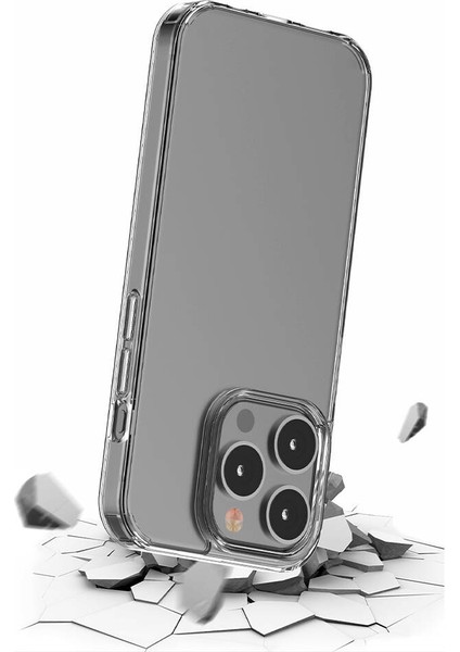iPhone 15 Plus Tam Koruma Sağlayan Sert ve Şeffaf Coss Premium Silikon Kılıf