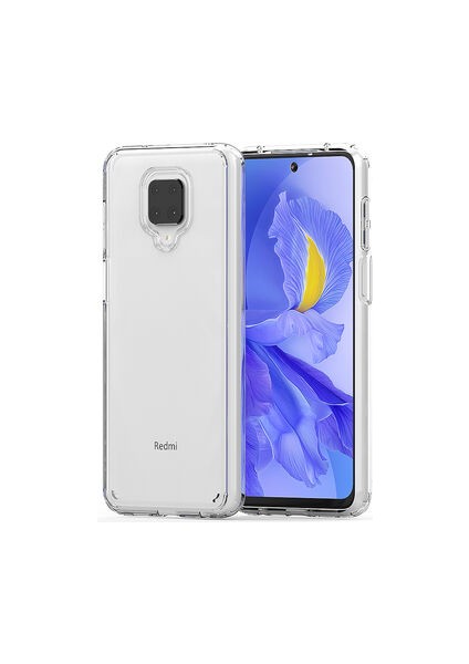 Redmi Note 9 Pro Tam Koruma Sağlayan Sert ve Şeffaf Coss Premium Silikon Kılıf