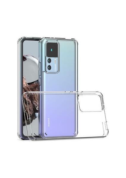 Xiaomi Mi 12T Tam Koruma Sağlayan Sert ve Şeffaf Coss Premium Silikon Kılıf