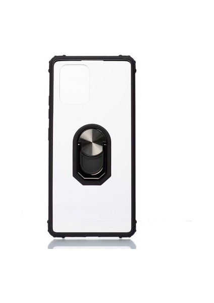 Samsung Galaxy S10 Lite Yüzüklü ve Kenarları Renkli Köşe Korumalı Mola Premium Pc Silikon Kılıf