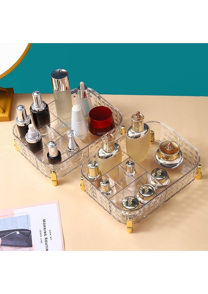 Beyaz Stil Lüks Büyük Kapasiteli Makyaj Organizatör Moda Saklama Kutusu Çeşitli Eşyalar Deaktop Saklama Kutusu Banyo Aksesuarları Ev Organizatör (Yurt Dışından) fiyatları