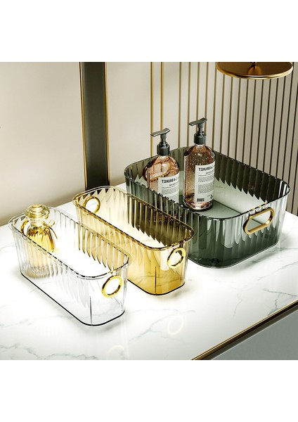 Beyaz Stil Lüks Büyük Kapasiteli Makyaj Organizatör Moda Saklama Kutusu Çeşitli Eşyalar Deaktop Saklama Kutusu Banyo Aksesuarları Ev Organizatör (Yurt Dışından) modelleri