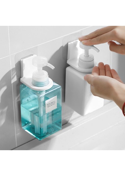 Fırçalanmış Stil Banyo Kanca Sabun Şişesi Duş Jeli Şişe Tutucu Duvar Asılı El Sabunu Depolama Rafı Su Geçirmez Sabunluk Kanca (Yurt Dışından) indirimleri