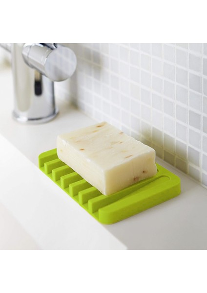 Beyaz Stil Havai Tasarım Anti-Patinaj Sabun Dlicone Drenaj Sabunluk Plaka Tutucu Tepsi Yumuşak Sabun Kutusu Konteyner Depolama Banyo Için (Yurt Dışından) modelleri