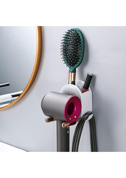Gri-1 Stili Duvara Monte Saç Kurutma Makinesi Tutucu Dyson Saç Kurutma Makinesi Organizatör Katlanabilir Depolama Rafı Dyson Saç Kurutma Makinesi Banyo Aksesuarları (Yurt Dışından)