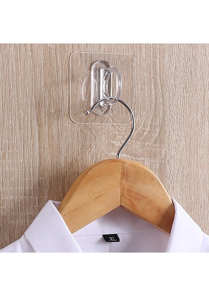 2 Adet Tarzı Ev Kanca Güçlü Kendinden Yapışkanlı Kapı Duvar Duşu Şişe Kanca Şeffaf Depolama Duvar Vantuz Banyo Aksesuarları (Yurt Dışından) modelleri