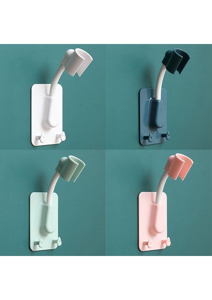 gr Tarzı 360 Evrensel Ayarlanabilir Duş Aparatı Tutucu 2 Kancalı Plastik Duş Başlığı Standı Tutucu Duvara Yapışkan Banyo Rafı Banyo Için (Yurt Dışından) fiyatları