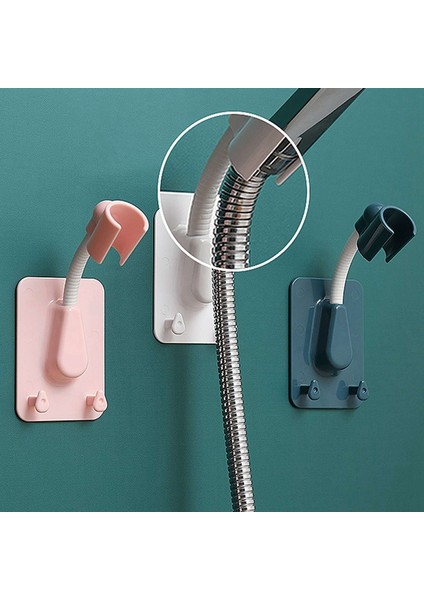 gr Tarzı 360 Evrensel Ayarlanabilir Duş Aparatı Tutucu 2 Kancalı Plastik Duş Başlığı Standı Tutucu Duvara Yapışkan Banyo Rafı Banyo Için (Yurt Dışından) modelleri