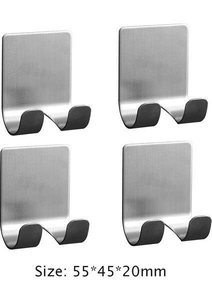 4 Adet Tarzı 1-Tainless Çelik Jilet Tutucu Erkek Tıraş Bıçağı Düz Stand Rafı Tıraş Bıçağı Depolama Rafı Banyo Kanca Organizatör (Yurt Dışından)