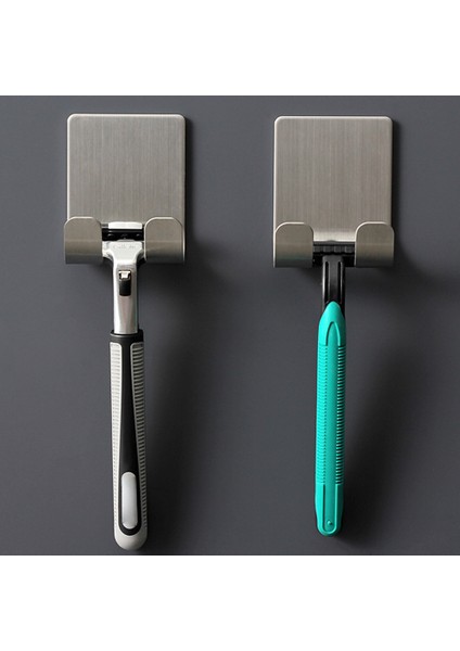 4 Adet Tarzı 1-Tainless Çelik Jilet Tutucu Erkek Tıraş Bıçağı Düz Stand Rafı Tıraş Bıçağı Depolama Rafı Banyo Kanca Organizatör (Yurt Dışından) modelleri
