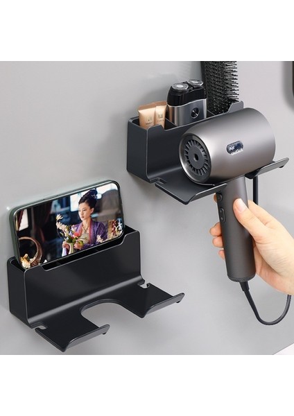 C-Beyaz Tarzı Saç Kurutma Makinesi Tutucu Banyo Depolama Tutucu Duvara Monte Raf Banyo Rafı Depolama Rafları Aksesuarları Raflar Saç Fırçası Braketi (Yurt Dışından) modelleri
