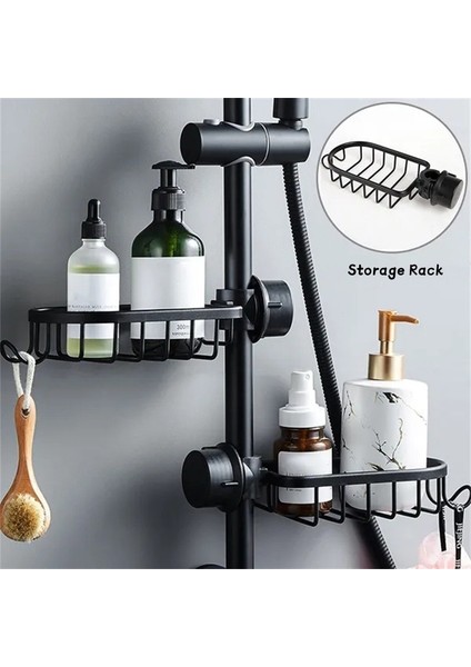 Beyaz Stil Uzay Alüminyum Lavabo Drenaj Raf Musluk Sünger Depolama Duş Sabunluk Banyo Organizasyonu Duş Rafları Banyo Aksesuarı (Yurt Dışından) fiyatları