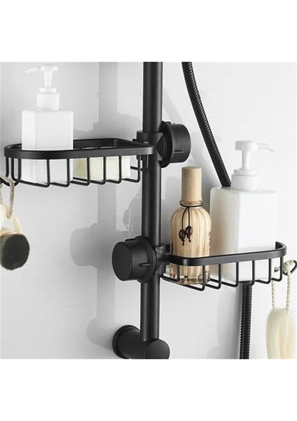 Beyaz Stil Uzay Alüminyum Lavabo Drenaj Raf Musluk Sünger Depolama Duş Sabunluk Banyo Organizasyonu Duş Rafları Banyo Aksesuarı (Yurt Dışından) fırsatları