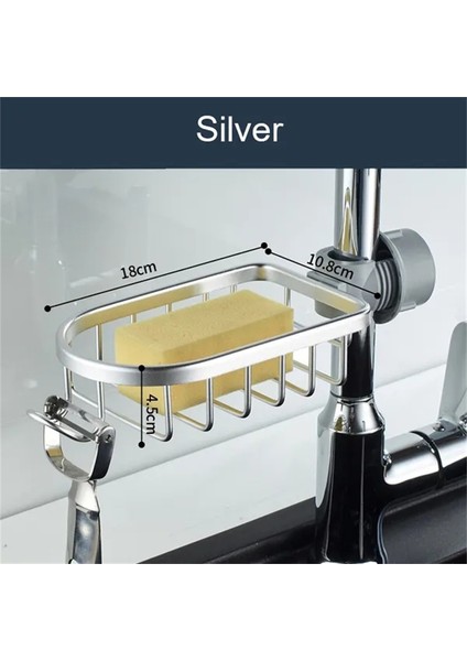 Beyaz Stil Uzay Alüminyum Lavabo Drenaj Raf Musluk Sünger Depolama Duş Sabunluk Banyo Organizasyonu Duş Rafları Banyo Aksesuarı (Yurt Dışından) indirimleri