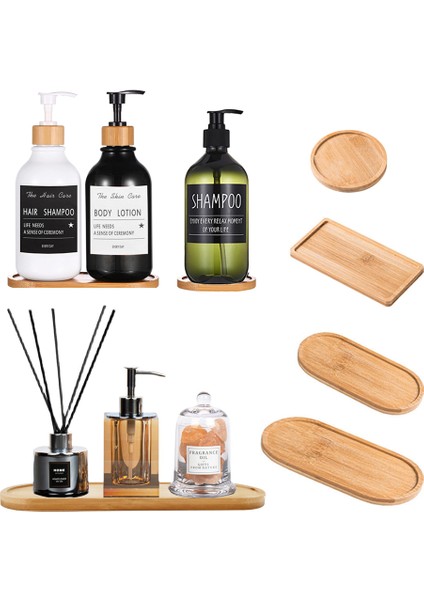 C Tarzı Ahşap Sabunluk Tepsisi Vanity Tezgah Şişeleri Organizatör Tutucu Yuvarlak Kare Mumlar Takı Depolama Tepsisi Banyo Için (Yurt Dışından) fiyatları