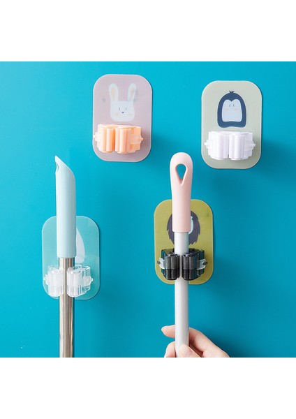 A-Yeşil Tarzı Duvara Monte Paspas Organizatör Tutucu Fırça Süpürge Askı Ev Depolama Rafı Banyo Emme Asılı Boru Kanca Ev Aletleri Ev (Yurt Dışından) modelleri