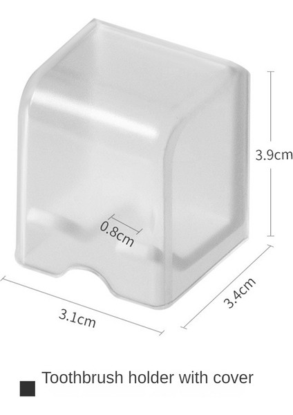 B Tarzı Diş Fırçası Tutucu Duvara Monte Kendinden Yapışkanlı Toz Geçirmez Kapak Elektrikli Diş Fırçası Rafı Ev Banyo Organizatör Diş Fırçası Için (Yurt Dışından)