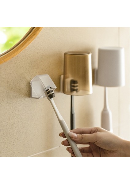 B Tarzı Diş Fırçası Tutucu Duvara Monte Kendinden Yapışkanlı Toz Geçirmez Kapak Elektrikli Diş Fırçası Rafı Ev Banyo Organizatör Diş Fırçası Için (Yurt Dışından) indirimleri