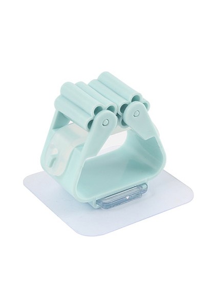 1 Adet-Yeşil Tarzı Adet Mutfak Banyo Yapışkanlı Çok Amaçlı Kancalar Duvara Monte Paspas Organizatör Tutucu Rackbrush Süpürge Askısı Güçlü Kancalar (Yurt Dışından)