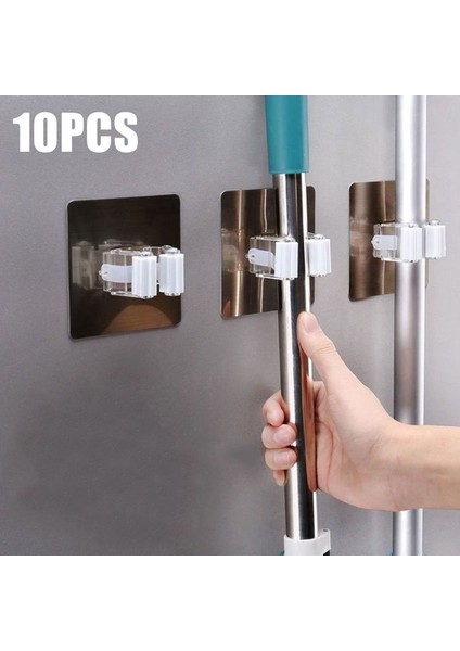 1 Adet-Yeşil Tarzı Adet Mutfak Banyo Yapışkanlı Çok Amaçlı Kancalar Duvara Monte Paspas Organizatör Tutucu Rackbrush Süpürge Askısı Güçlü Kancalar (Yurt Dışından) fırsatları