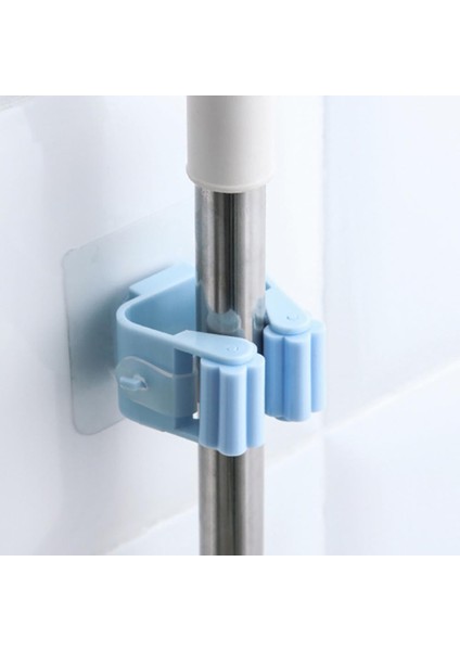 Mavi Stil 1 Adet Yüksek Li Duvara Monte Paspas Organizatör Tutucu Fırça Süpürge Askısı Ev Depolama Rafı Banyo Emme Asılı Boru Kancaları (Yurt Dışından) indirimleri