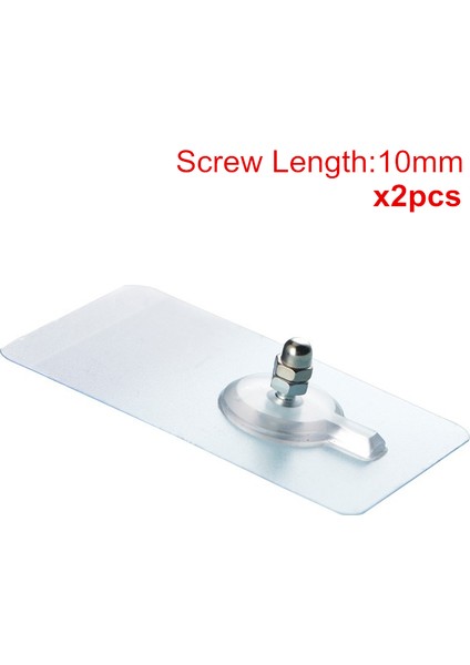 10MM Tarzı 2 Adet Ağır Hizmet Tipi Hiçbir Matkap Vida Stick-On Punch Tırnak Vidası Güçlü Yapıştırıcı Hiçbir Iz Banyo Mutfak Çivisiz Duvar Kanca Vida Çubukları (Yurt Dışından)