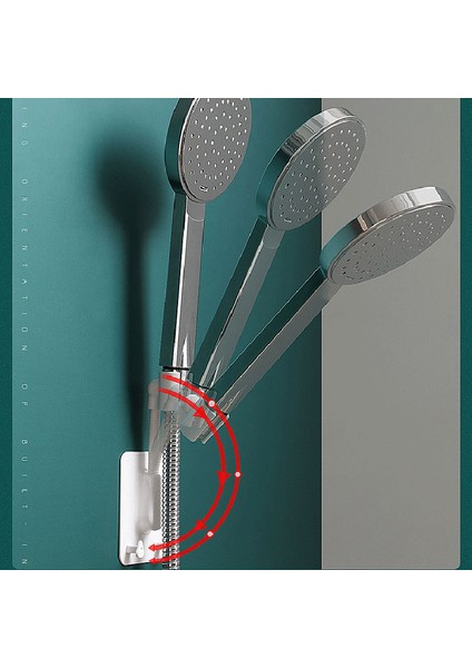 Beyaz Stil 360 Ayarlanabilir Duş Başlığı Tutucu Duvara Montaj 2 Kanca Standı Evrensel Abs Banyo Aksesuarları Braketi Depolama Rafı (Yurt Dışından) indirimleri