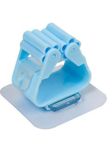 Mavi Stil 1 Adet Yüksek Li Duvara Monte Paspas Organizatör Tutucu Fırça Süpürge Askısı Ev Depolama Rafı Banyo Emme Asılı Boru Kancaları (Yurt Dışından)