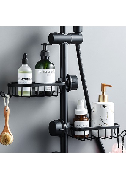 Gümüş Tarzı Banyo Musluk Depolama Rafı Duş Raf Banyo Organizasyonu Duş Sepeti Sabunluk Duş Aksesuarları Banyo Rafları (Yurt Dışından) fiyatları