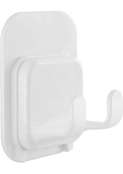 A-Beyaz Tarzı Plastik Macun Kanca Banyo Duvar Asılı Jilet Tutucu Fiş Raf Banyo Ücretsiz Delme Depolama Rafı (Yurt Dışından)