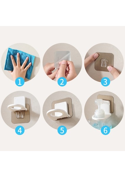 Emme Fincan Rafı Duş Jeli Şampuan Sabun Sıvı Duvara Montaj Tutucu Banyo Rafı (Yurt Dışından) fiyatları