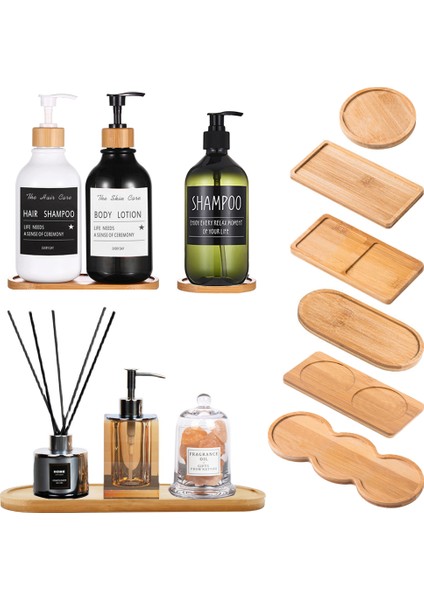 Bir Stil Ahşap Sabunluk Tepsisi Vanity Tezgah Şişeleri Organizatör Tutucu Yuvarlak Kare Mumlar Takı Depolama Tepsisi Banyo Için (Yurt Dışından) modelleri