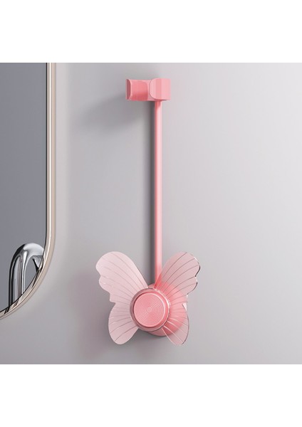 A-Pembe Tarzı Tembel Saç Kurutma Makinesi Standı Eller Serbest Sabit Duvar Duş Rafı Saç Kurutma Makinesi Rafları Depolama Banyo Aksesuarları Sondaj Araçları Olmadan (Yurt Dışından)