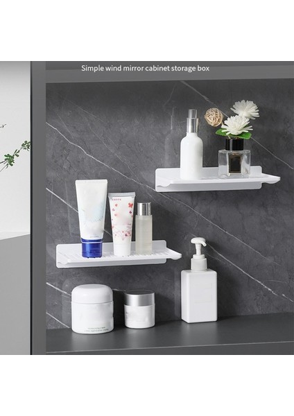 Beyaz Stil Yumruk Ücretsiz Duvara Monte Raf Ev Dekorasyon Raf El Sanatları Ekran Depolama Tutucu Banyo Mutfak Düzenleyici (Yurt Dışından) fiyatları