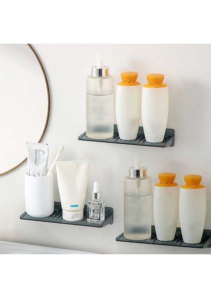 Beyaz Stil Yumruk Ücretsiz Duvara Monte Raf Ev Dekorasyon Raf El Sanatları Ekran Depolama Tutucu Banyo Mutfak Düzenleyici (Yurt Dışından) indirimleri