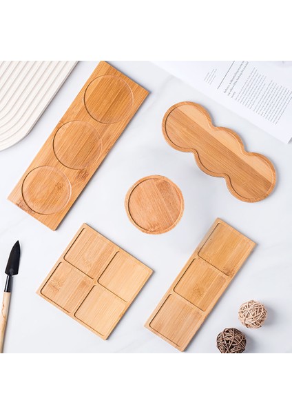 H Tarzı Ahşap Sabunluk Tepsisi Vanity Tezgah Şişeleri Organizatör Tutucu Yuvarlak Kare Mumlar Takı Depolama Tepsisi Banyo Için (Yurt Dışından) fiyatları