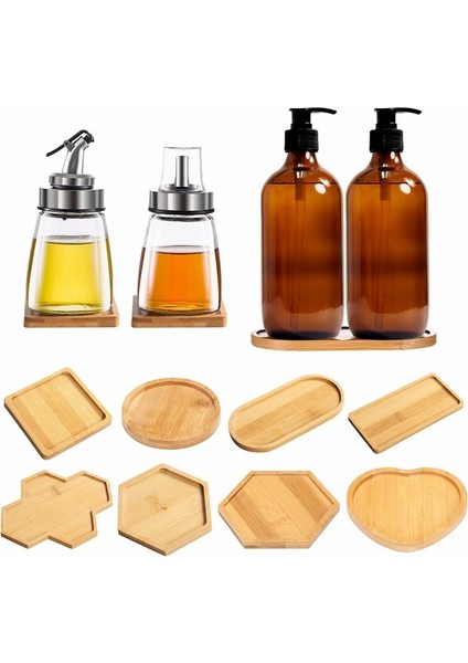 H Tarzı Ahşap Sabunluk Tepsisi Vanity Tezgah Şişeleri Organizatör Tutucu Yuvarlak Kare Mumlar Takı Depolama Tepsisi Banyo Için (Yurt Dışından) fırsatları
